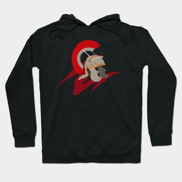 Ancient Roman Legion Legionary Helmet Hoodie by Styr Designs